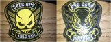 SPEC OPS FIELD UNIT patch that comes with Resident Evil: Operation Raccoon City Special Edition. Front and back of the patch(Iron on).