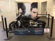 A XDiavel displayed at Shinjuku Piccadilly Cinema.