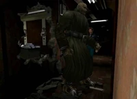 The T-00 appearing inside hallway in scenario B