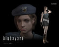 Official wallpaper featuring Jill's "Casual" costume.