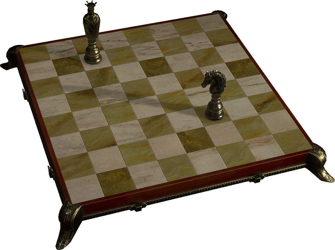 a compass on a map with chess pieces in the background and a light