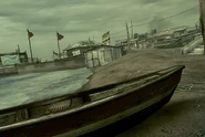 Kijuju's port, just north of the river.