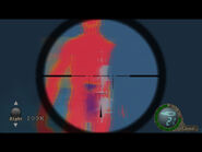 Infrared scope view