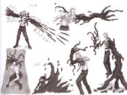 RE5 Uroboros Wesker's attacks concept art