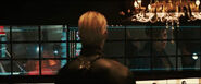 Wesker is watching the survivors in Resident Evil: The Final Chapter.