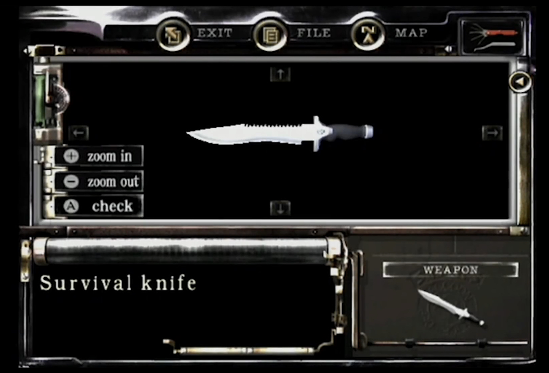 resident evil 2 remake infinite knife