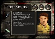 Brad's card in Resident Evil: The Board Game.