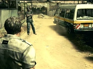 RE5DX10 2014-10-11 18-03-00-355.jpg (304 KB) Chris walking towards an idle Majini.