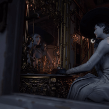 Alcina Dimitrescu Resident Evil Wiki Fandom Lady dimitrescu, the 9' 6 tall vampire lady from resident evil village, has already become an internet favourite long before the game is out or anyone really knows what her character is about. alcina dimitrescu resident evil wiki