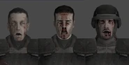 Game models for the ill-fated members of the squad.