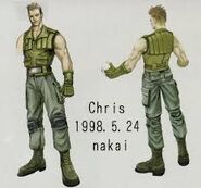 Chris' concept art for Resident Evil CODE:Veronica.