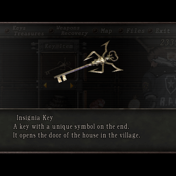 Insignia Key Resident Evil Wiki Fandom