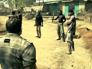 RE5DX10 2014-10-11 18-04-57-757.jpg (318 KB) Chris walking up to a group of Majini.