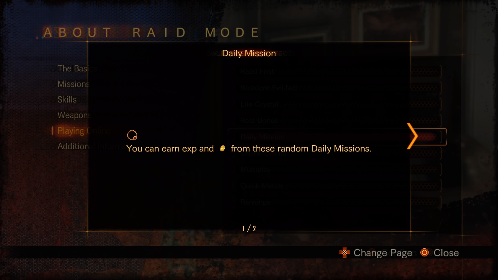 Daily Mission | Resident Evil Wiki | Fandom