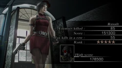 RE4 The Mercenaries Ada's Results Screen.png (1,5 МБ) Экран результатов