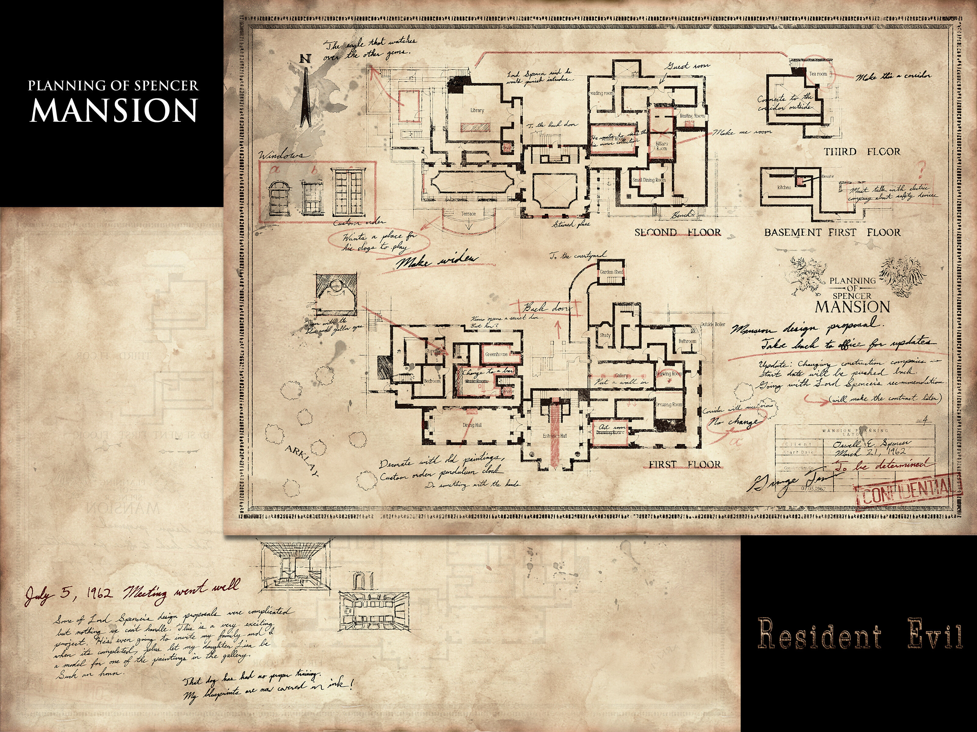 Resident Evil Mansion Map Spencer Mansion | Resident Evil Wiki | Fandom