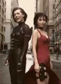 Resident Evil: Retribution; clip of Alice and Ada Wong taking on 2