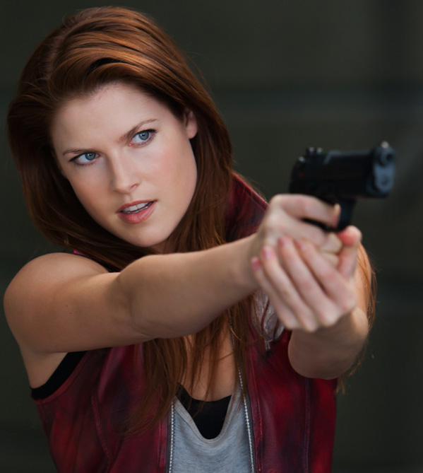 Tess Clarke as Claire Redfield (Live-action actress from Resident Evil 2  (2019) Trailer)