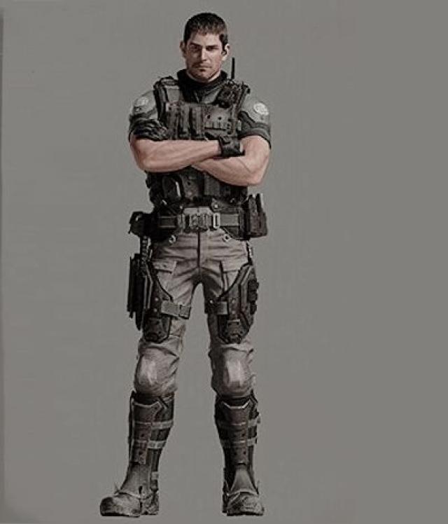 where was chris redfield in resident evil 2