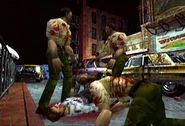Zombis en Resident Evil 2