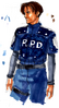 Concept for Leon's R.P.D. uniform from the Resident Evil 2 (PC/Dreamcast) Gallery.