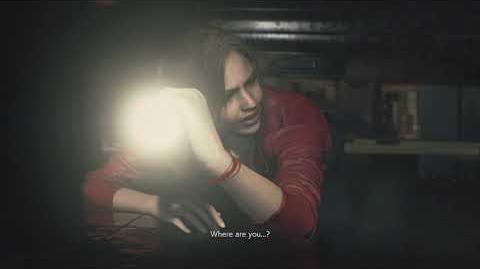 Resident Evil 2 remake all scenes - Claire crawls under the shutter