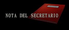 Nota del secretario