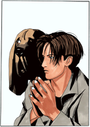 BH2-Leon 1.5 With Dog.png (96 KB) Leon with his bloodhound from the Resident Evil 2 (PC/Dreamcast) Gallery.