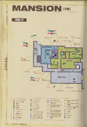 Item location map in biohazard Kaitai Shinsho