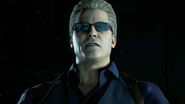 Re4make Wesker (close de ângulo baixo)