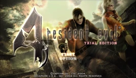 RE4 Trial menu eng