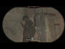 Leon spots Fernández's body.