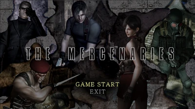 RE4 The Mercenaries Title Screen