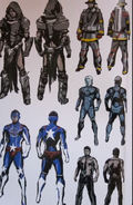 Unused costume concepts for Chris.