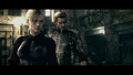 Jill fighting alongside Wesker.