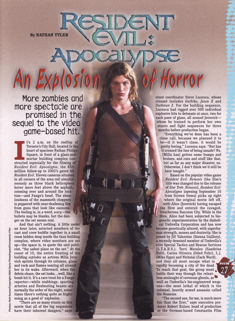comfort jill valentine on X: Resident Evil: Apocalypse (2004)   / X