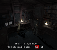 Resident Evil Outbreak - Decisions, Decisions Study room examine 5