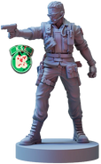 Albert Wesker (Personagem jogável) miniatura Resident Evil The Board Game