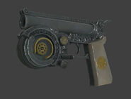 The unused hookshot/grapple gun from RE6 in question.