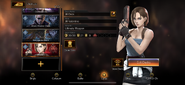 Jill Valentine in the hero select screen