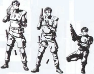 Leon reloading (Armor).png (240 KB) Leon's R.P.D. and U.S.S. armor. Similar artwork is found in Resident Evil Archives.