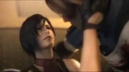 Ada "dying" in Leon's arms