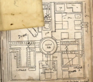 A map of the prison as seen on a Journal.