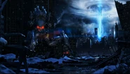 Joseph face to face with a Goliath in New York City in the Resistance 3 E3 trailer.