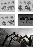 The Widowmaker, then known as the 'Spider Walker', was originally supposed to be a mutated bull or horse.