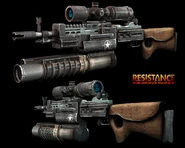 Game model of Carbine with scope.
