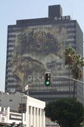 Advertisement picture of the Leviathan on a building in South Korea.