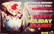 A Happy Holidays card made by Insomniac Games featuring a Widowmaker.