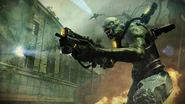 A Hybrid in action with a Shield Drone.