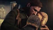 Joseph Capelli embracing Susan and Jack before leaving Haven.